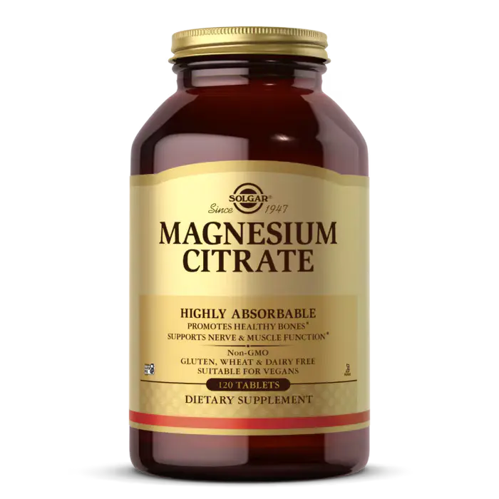 Solgar Magnesium Citrate 120 Tablets magne vitamin baku
